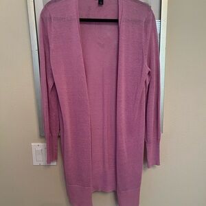 Halogen Lavender Open Front Cardigan